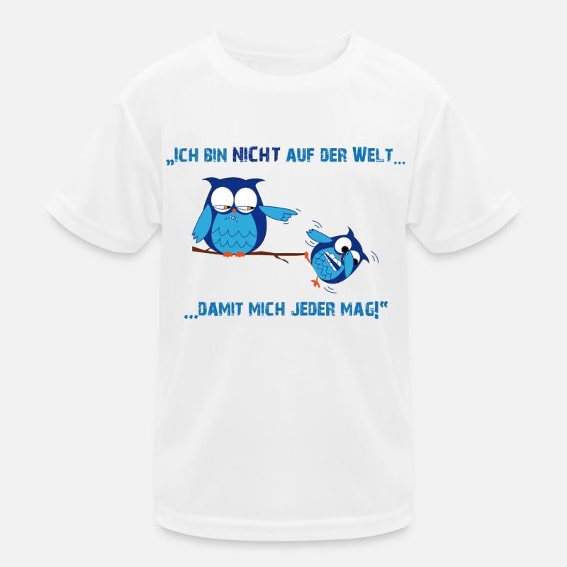 Böse Eule Kinder Funktions-T-Shirt