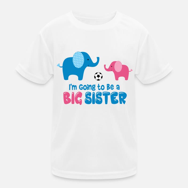 Big Sister Elephant Kinder Funktions-T-Shirt