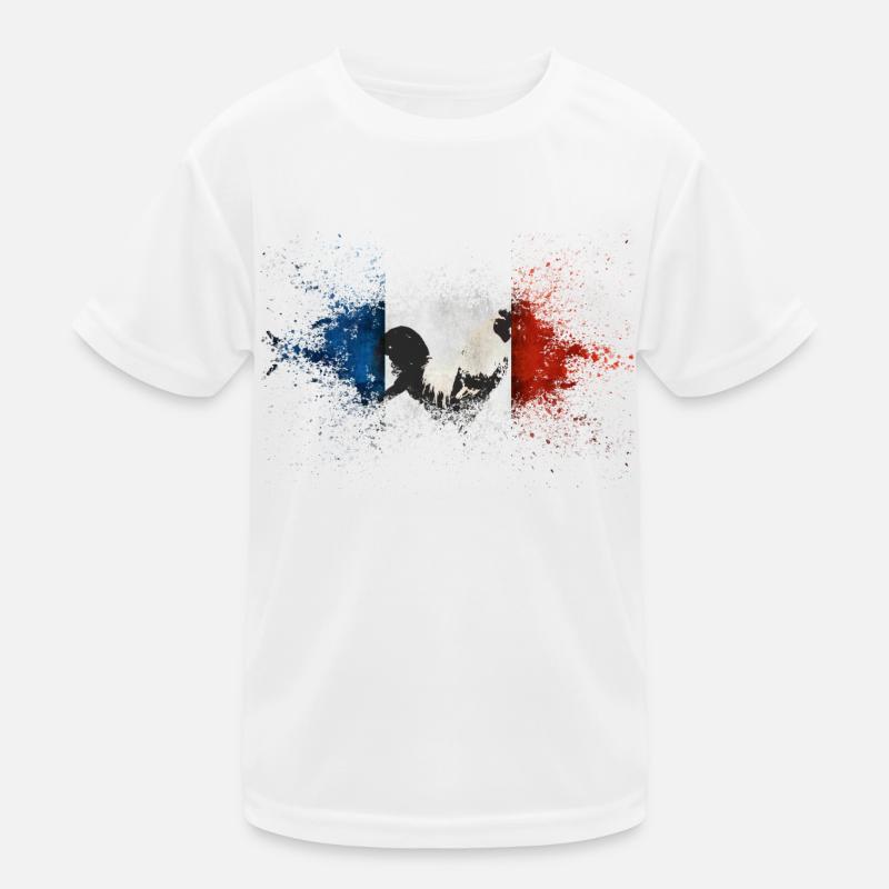 French Flag T-shirt sport Enfant