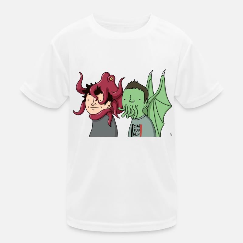 WANKTHULHU - Kinder Funktions-T-Shirt - Weiß