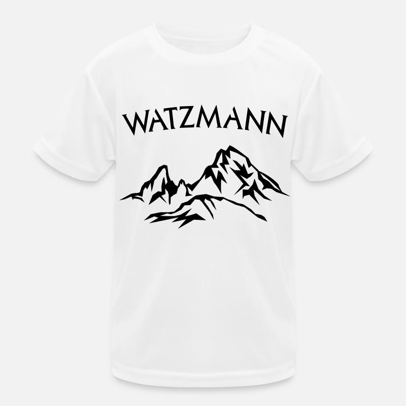Berg Watzmann lettrage noir - couleur sélectionnable T-shirt sport Enfant