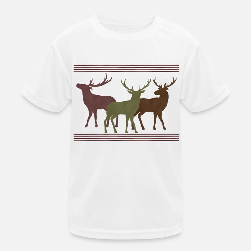 Hirsch Kinder Funktions-T-Shirt