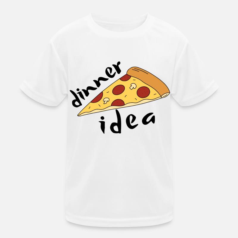 Dinner Ideas Easy - Pizza Lover Funny Kinder Funktions-T-Shirt