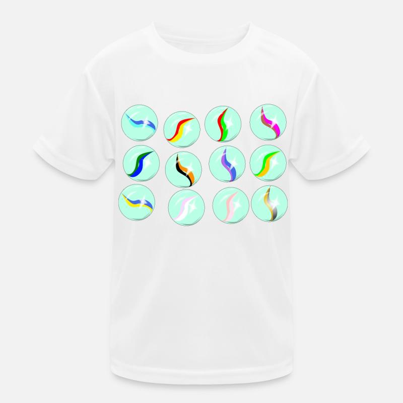 Glass Marble Collection Kids Functional T-Shirt