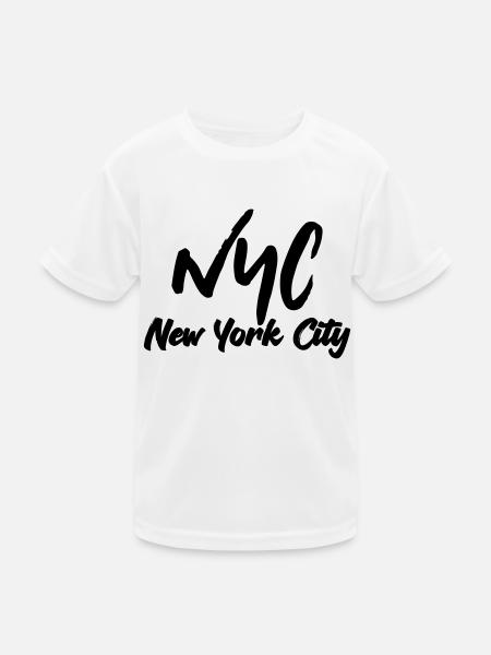New York City - Kinder Funktions-T-Shirt - Weiß