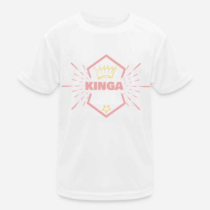 First name Kinga Kids Functional T-Shirt