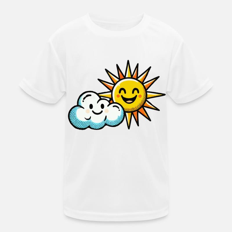 Cloud Sun Kids Functional T-Shirt
