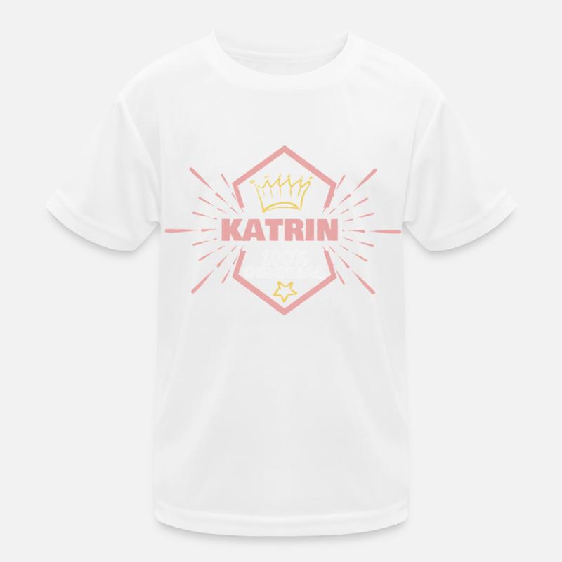 Vorname Katrin Kinder Funktions-T-Shirt