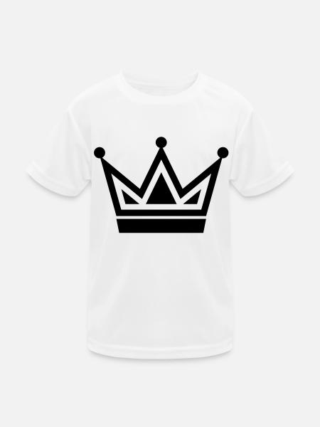 crown8 - Kids Functional T-Shirt - white - Front