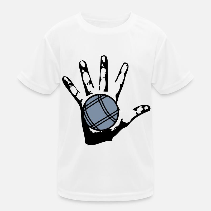 petanque boule main T-shirt sport Enfant