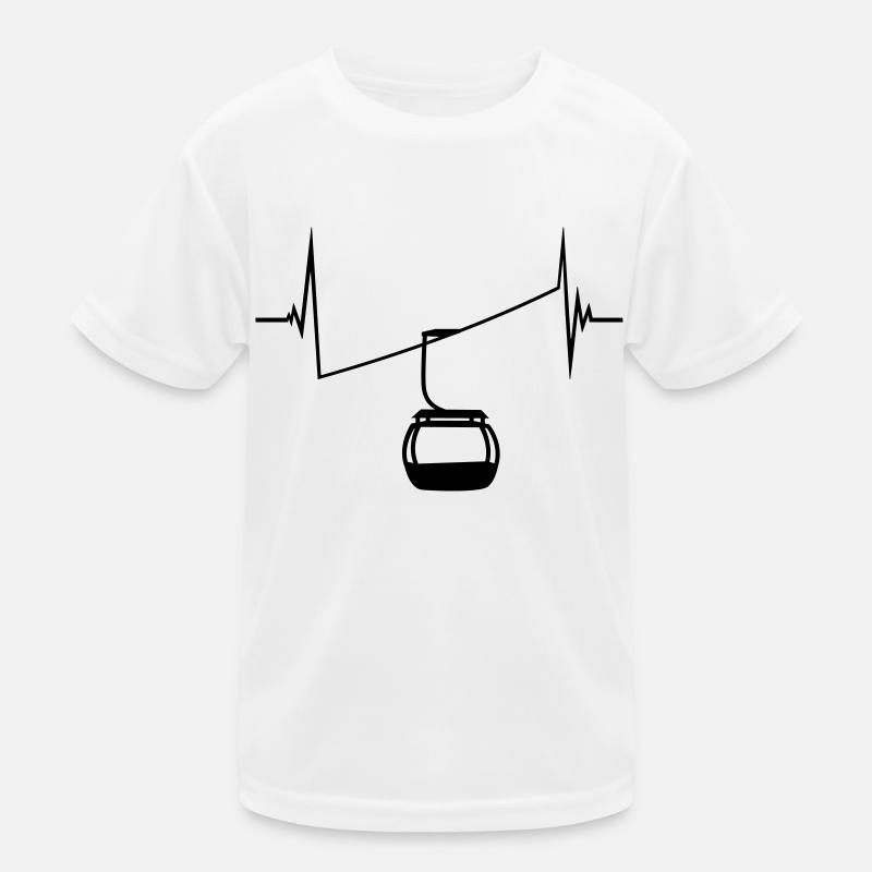 seilbahn puls herzschlag frequenz EKG gondelbahn g Kinder Funktions-T-Shirt