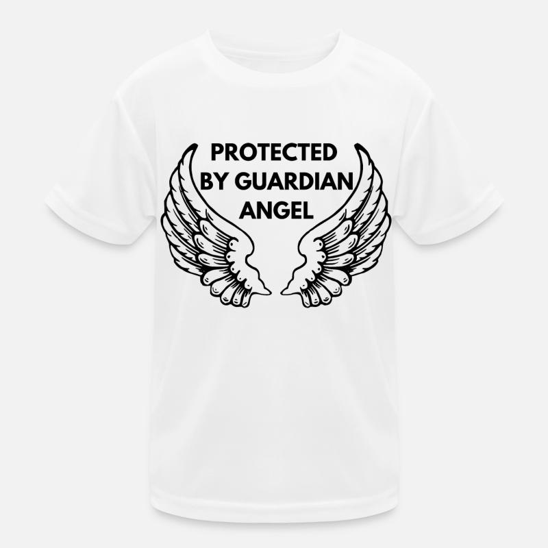 Geschützt durch Schutzengel Kinder Funktions-T-Shirt