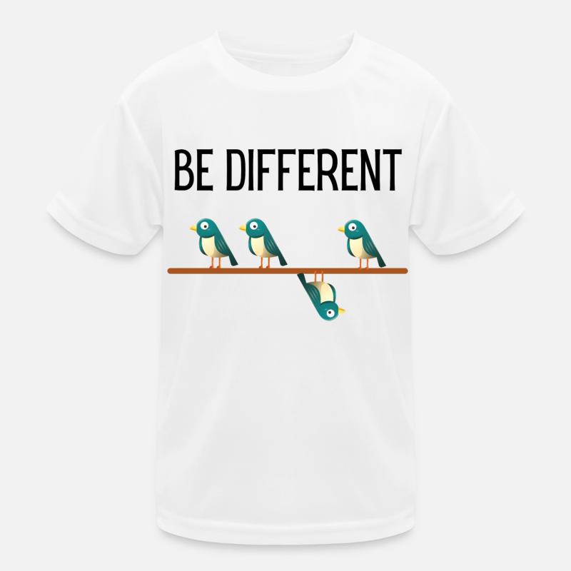 Be Different Vögel Birds T-shirt sport Enfant