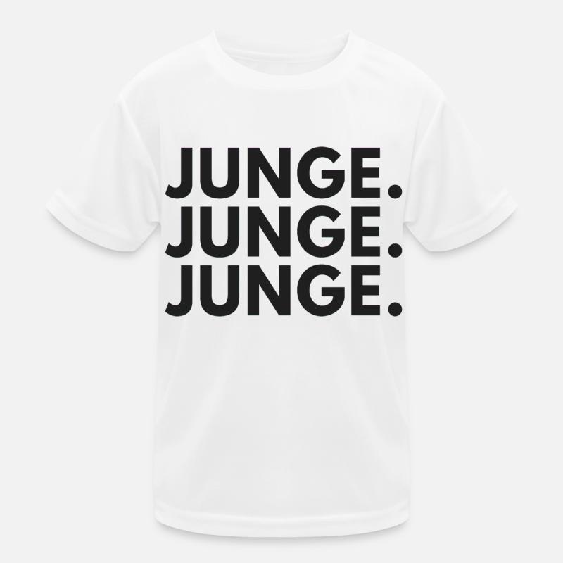 Junge Junge Junge lustiges Statement Kranplätze Kinder Funktions-T-Shirt