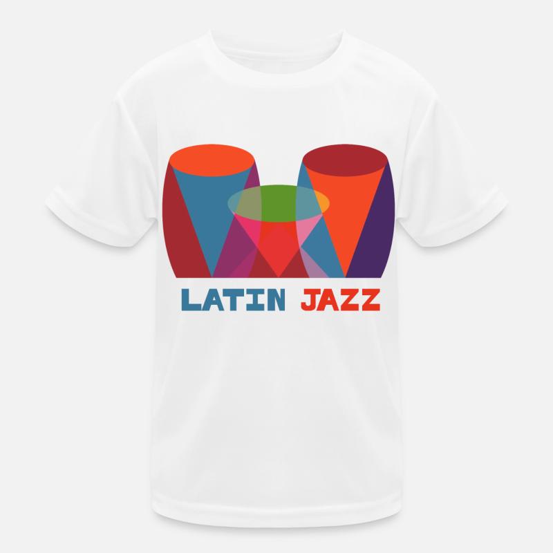 Latin Jazz Musik Retro Kinder Funktions-T-Shirt