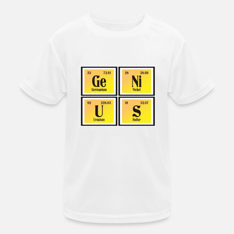 Genius | Periodensystem der Elemente Kinder Funktions-T-Shirt
