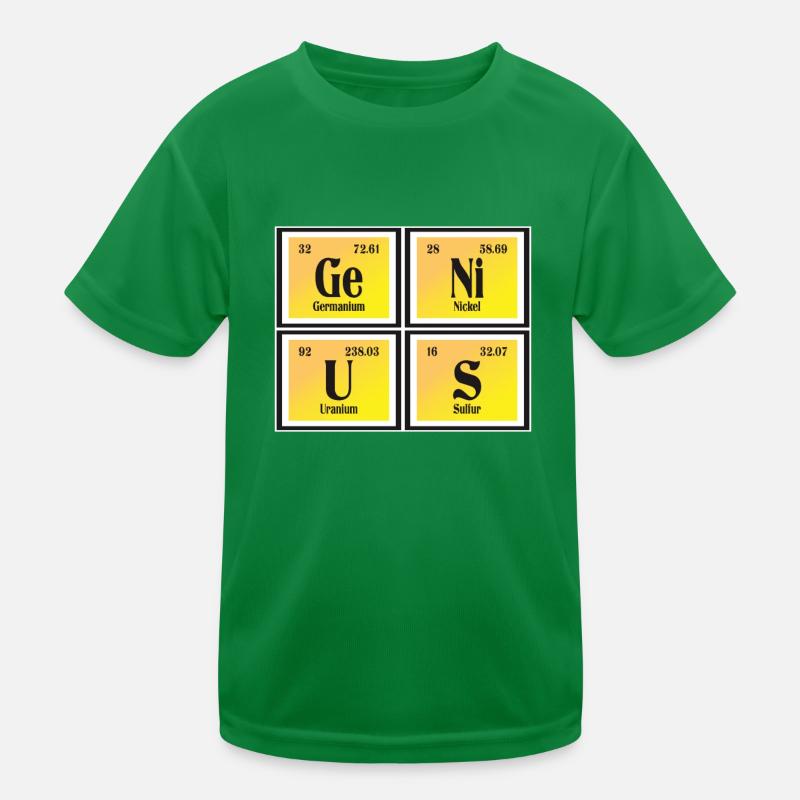 Genius | Periodensystem der Elemente Kinder Funktions-T-Shirt
