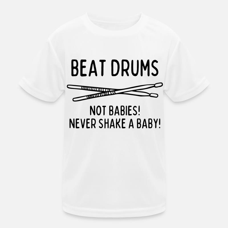 NEVER SHAKE A BABY Kids Functional T-Shirt