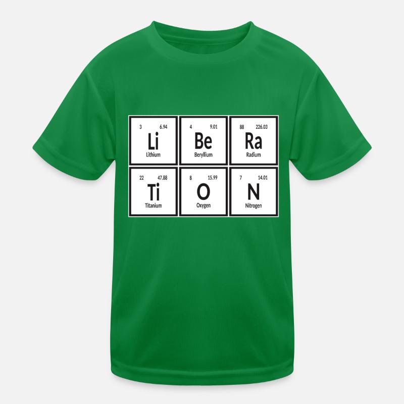 Befreiung | Periodensystem der Elemente Kinder Funktions-T-Shirt
