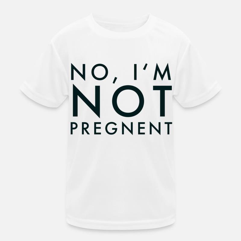 Ich bin nicht schwanger! Kinder Funktions-T-Shirt