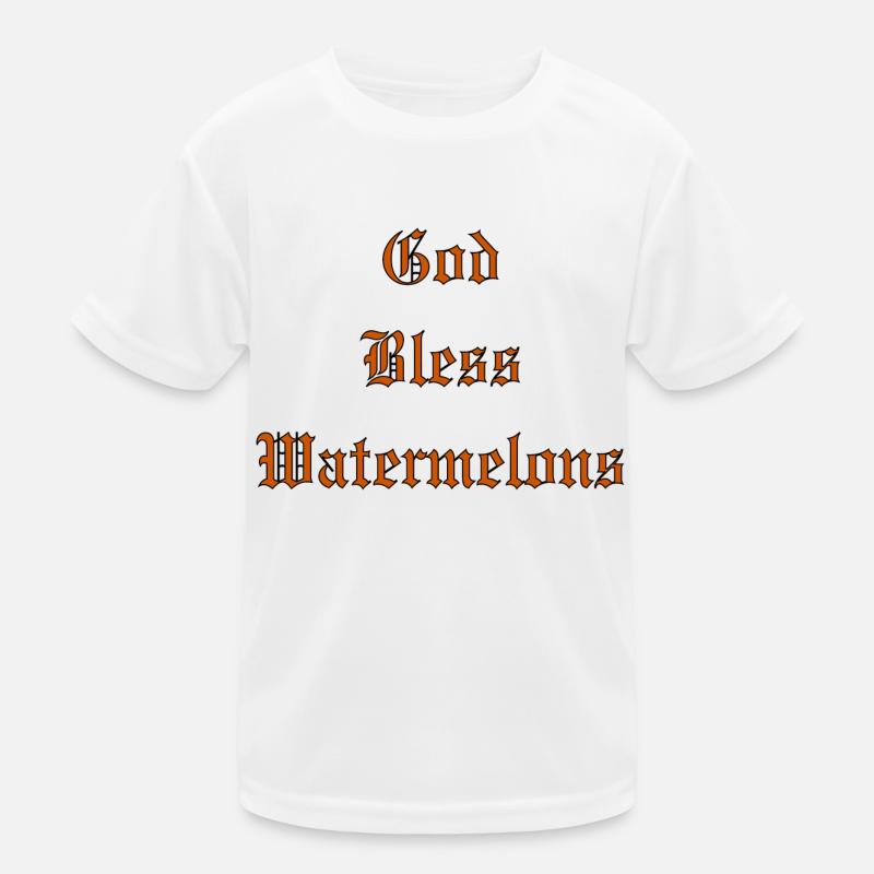 GodBlessWatermelons - Kids Functional T-Shirt - white