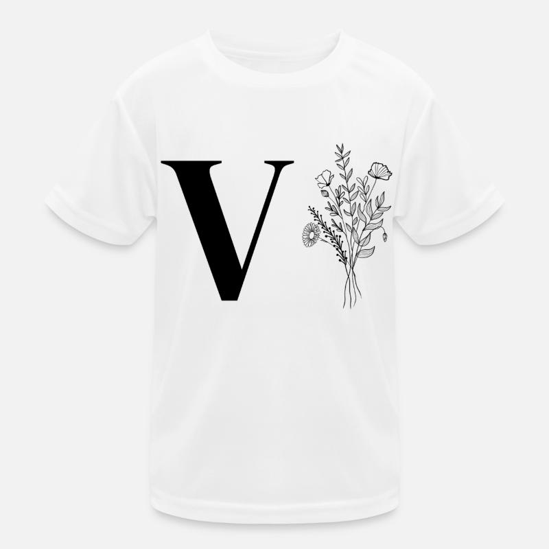 Lette v fleurs minimalistes T-shirt sport Enfant