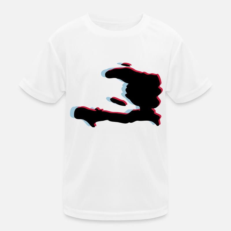 3d anaglyph HAITI green T-shirt sport Enfant