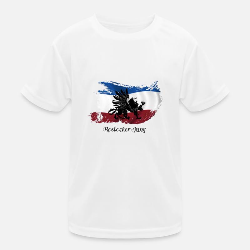 rostocker_jung - Kinder Funktions-T-Shirt - Weiß