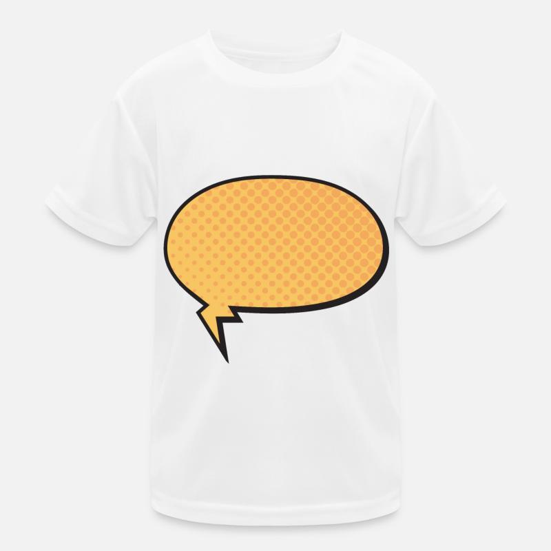 bulle de parole autour de l’idée cadeau T-shirt sport Enfant