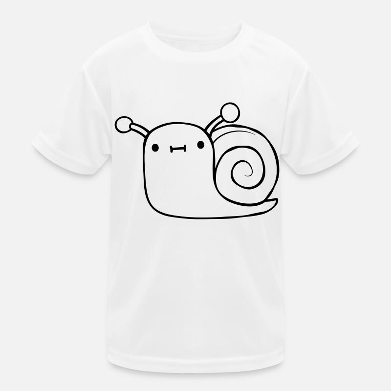 Mignon petit escargot T-shirt sport Enfant