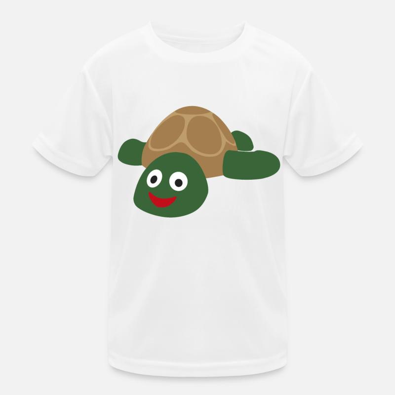 Cute cute and cheerful turtle Kids Functional T-Shirt