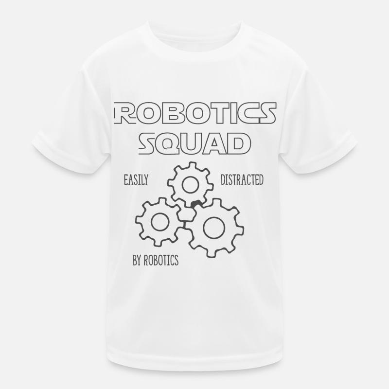 Robotics Squad Mechaniker Ingenieur Roboter Kinder Funktions-T-Shirt