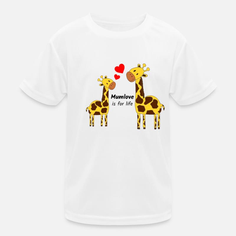 mamaliebe Giraffe Kinder Funktions-T-Shirt
