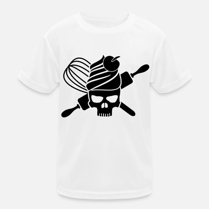 Cupcake skull Kinder Funktions-T-Shirt