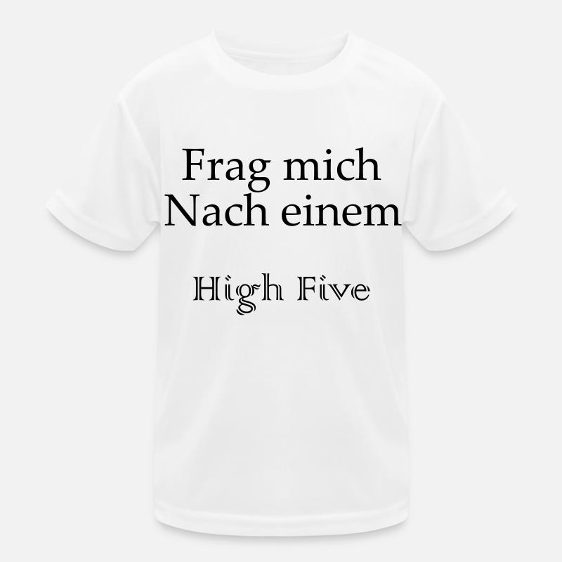 High Five - Schriftzug Kinder Funktions-T-Shirt