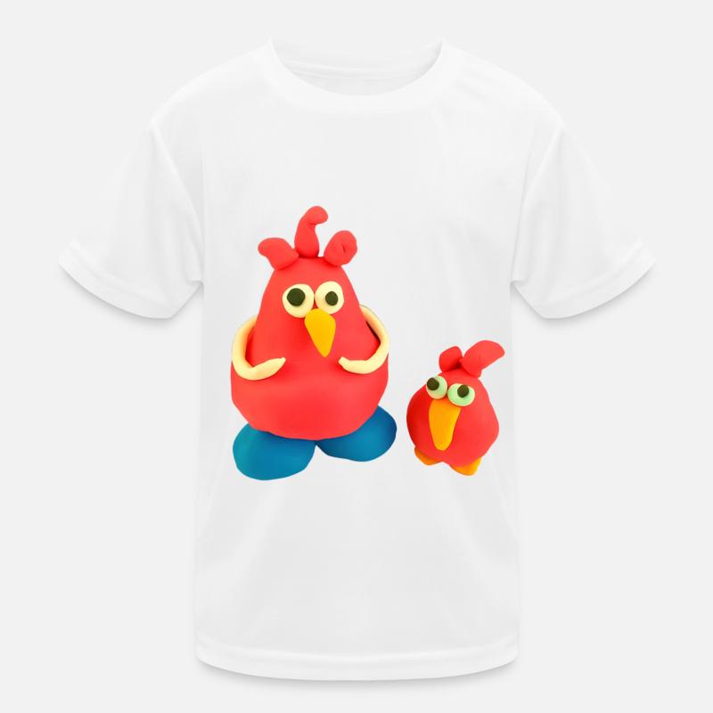 verrückte Hühner Kinder Funktions-T-Shirt
