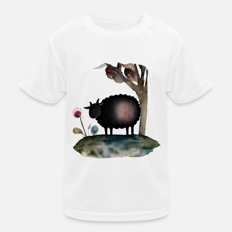 Mouton noir T-shirt sport Enfant