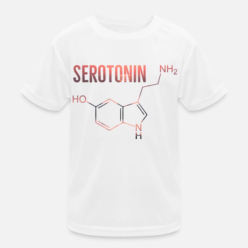 serotonin molecule Kids Functional T-Shirt