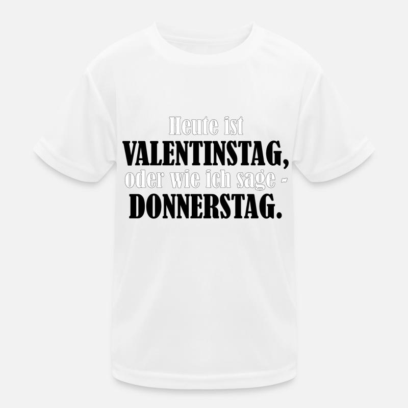 Valentinstag Donnerstag Kinder Funktions-T-Shirt