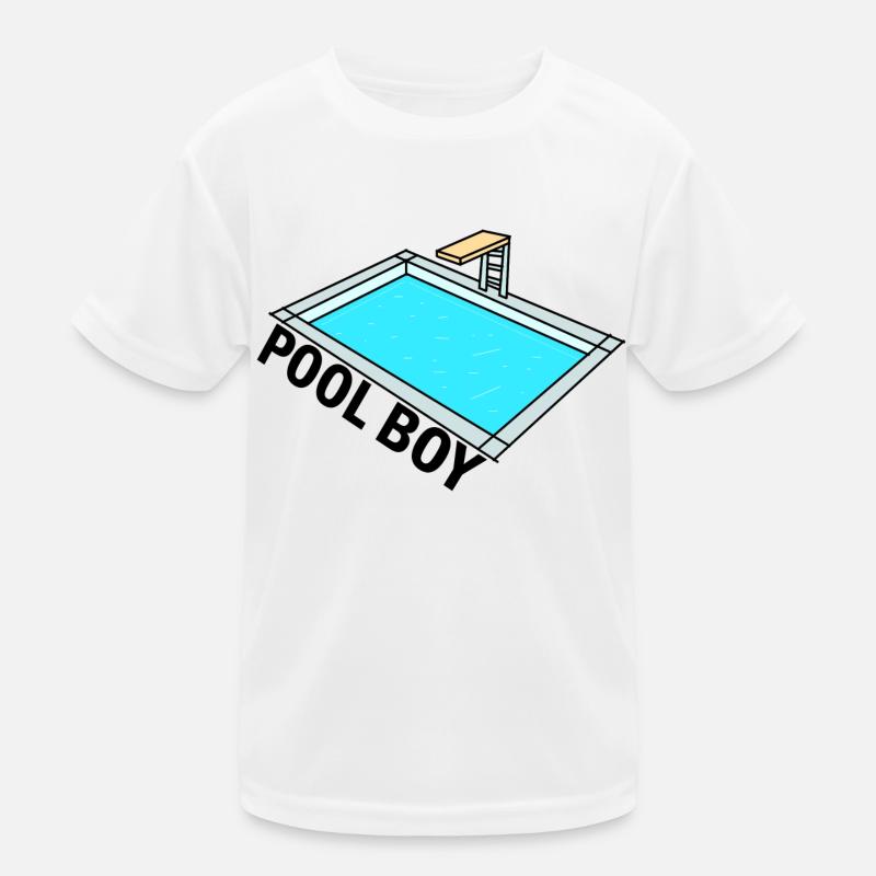 Pool Boy - Pool Junge - Design Kinder Funktions-T-Shirt