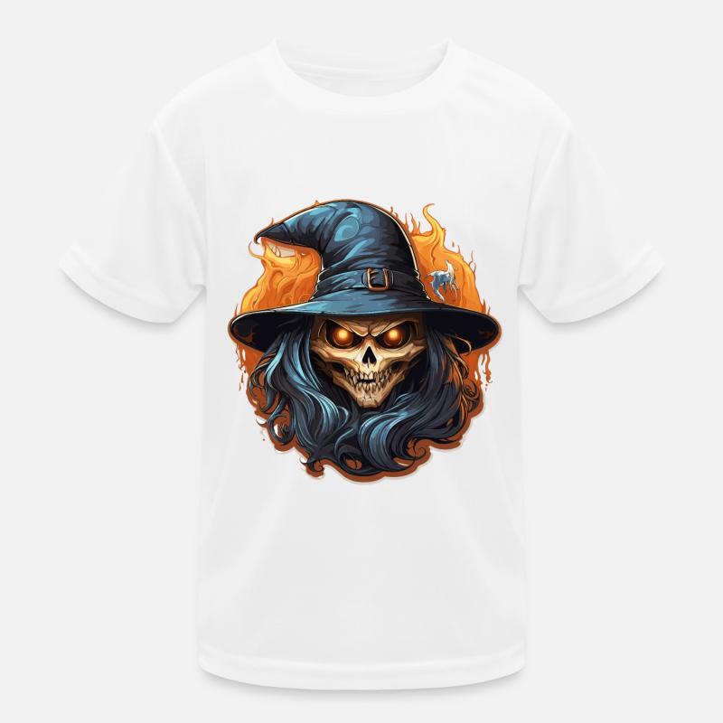 witch 12 - Kinder Funktions-T-Shirt - Weiß