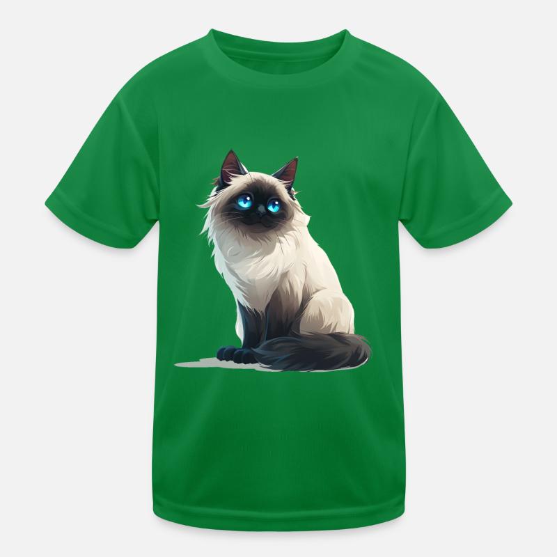 Birma Katze Kinder Funktions-T-Shirt