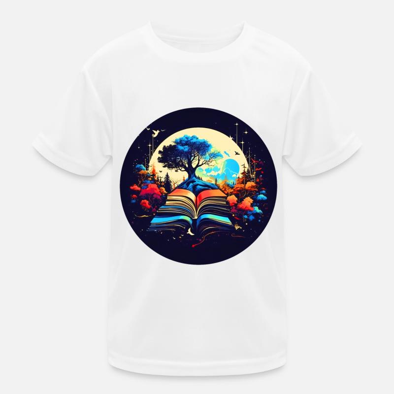 Dreamy reading experience Kids Functional T-Shirt