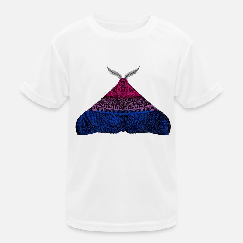 Bisexual pride moth Kids Functional T-Shirt