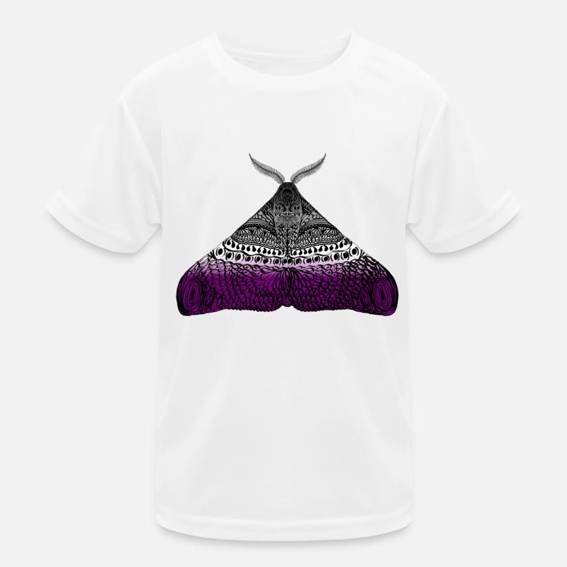 Asexual pride Motte Kinder Funktions-T-Shirt