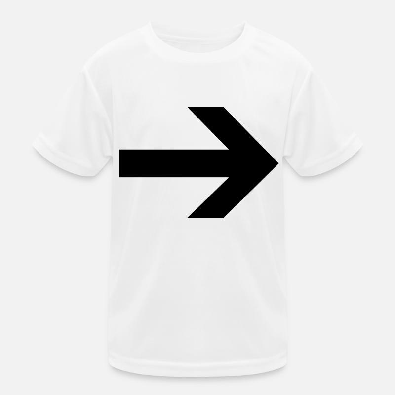 Pfeil nach rechts Kinder Funktions-T-Shirt