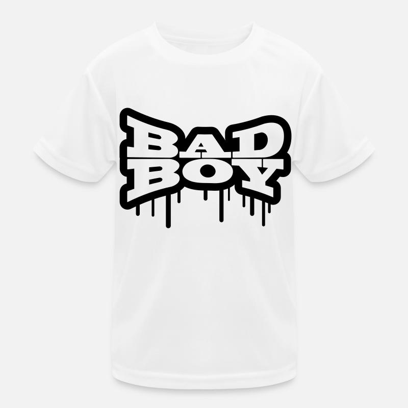 Bathroom graffiti boy bad boy Kids Functional T-Shirt