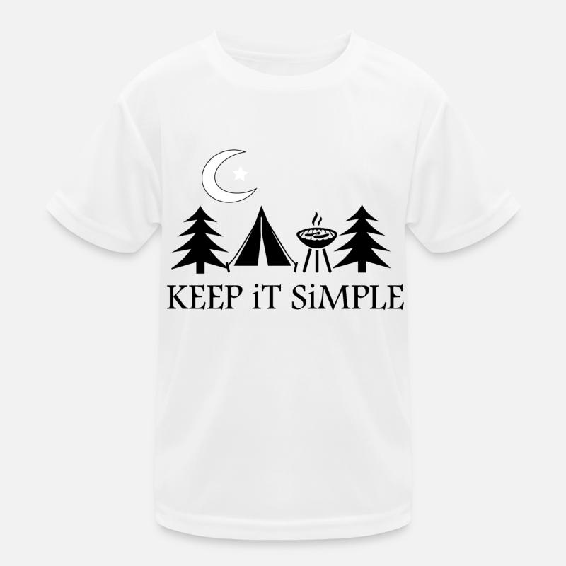 Camping Kinder Funktions-T-Shirt