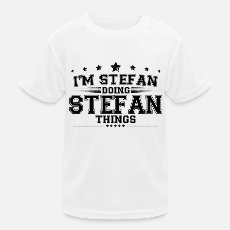 i’m Stefan doing Stefan things Kids Functional T-Shirt