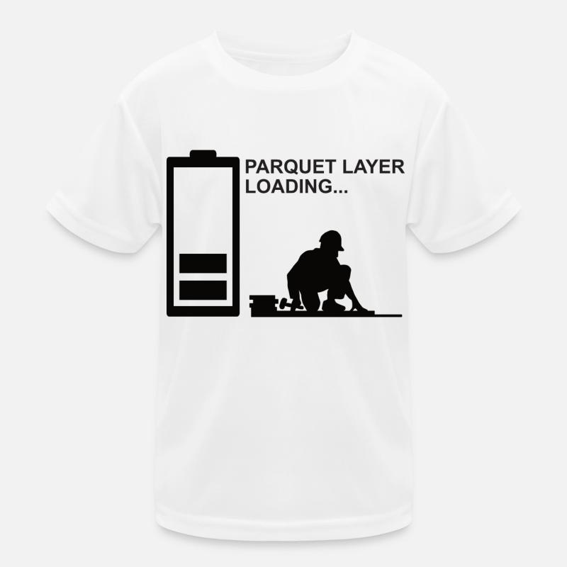 Parkettleger Bodenleger Fußbodenleger Teppichleger Kinder Funktions-T-Shirt